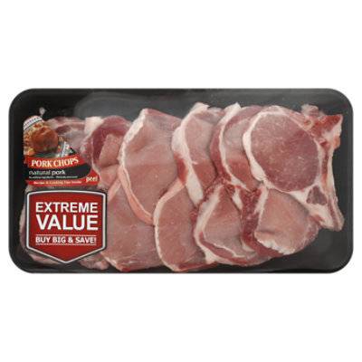 Deli Meat Counter Pork Loin Rib Chops Thin Value Pack - 2.50 Lb