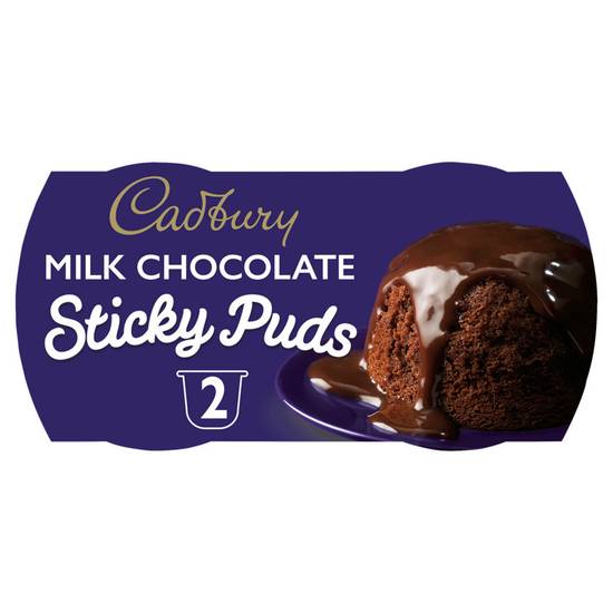 Cadbury Milk Chocolate Sticky Puds Desserts 2PK