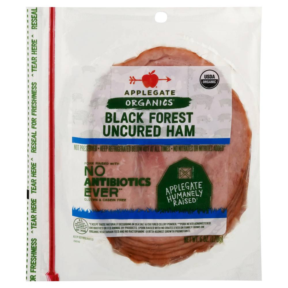 Applegate Black Forest Uncured Ham (6 oz)