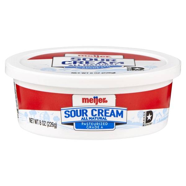 Meijer All Natural Sour Cream (8 oz)