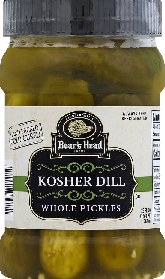 Boar's Head Kosher Dill Whole Pickles