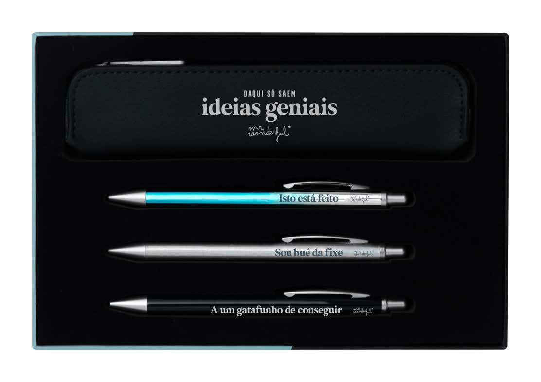 Conjunto De Escrita Daqui Só Saem Ideias