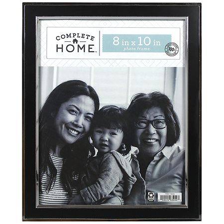 Complete Home Two Tone Black and Silver Frame 8x10 8 inch x 10 inch - 1.0 ea