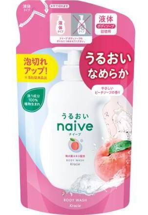 ナイーブボディソープ桃の葉エキス配合　詰替用　３６０ｍＬ:4901417163882