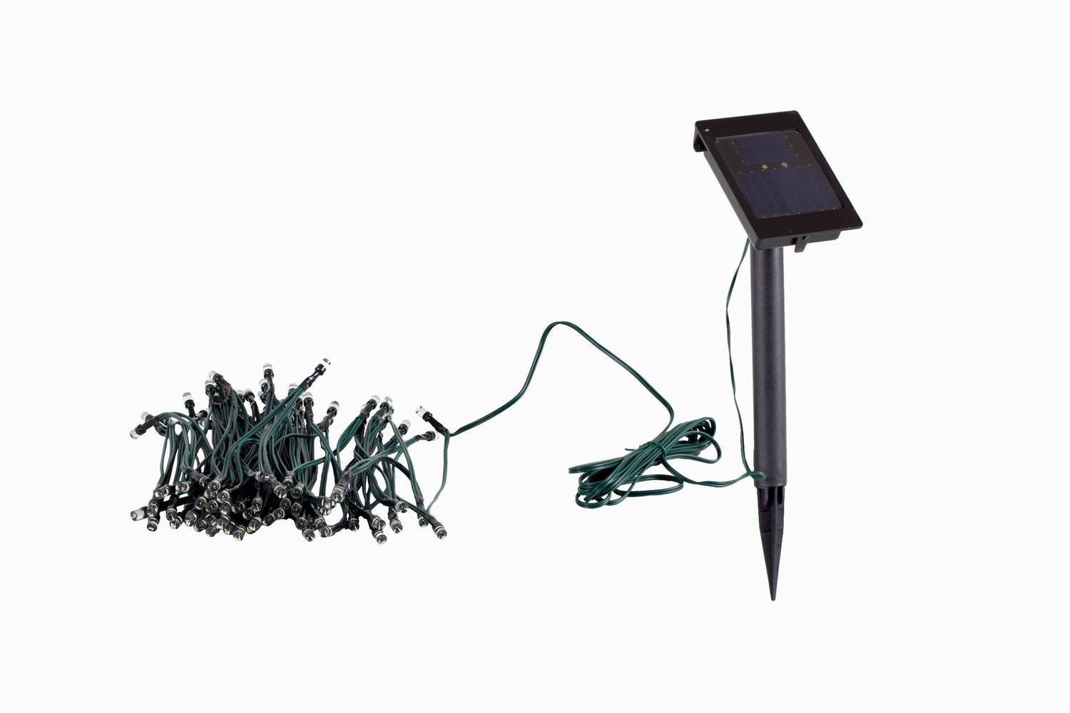 Harbor Breeze 45-ft Solar Green Outdoor String Light White LED Mini Bulbs | LS001-W100E2-AA-PK1