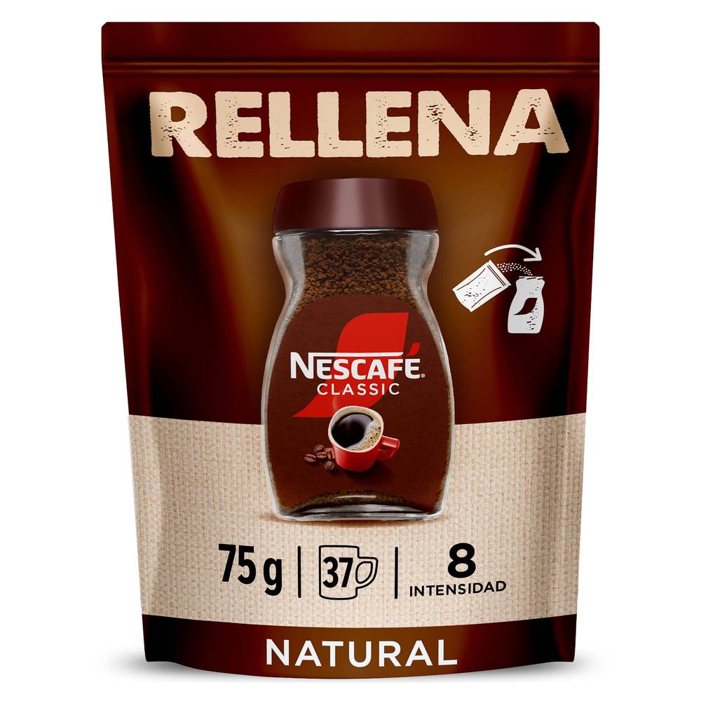 Café Soluble Natural Nescafé Bolsa 75 G