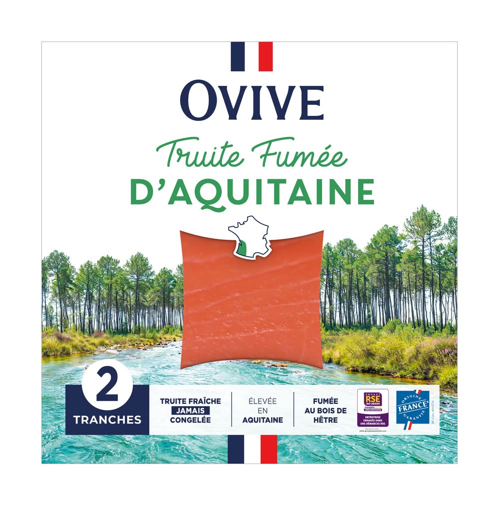 Ovive - Truite fumée au bois de hêtre (60g)