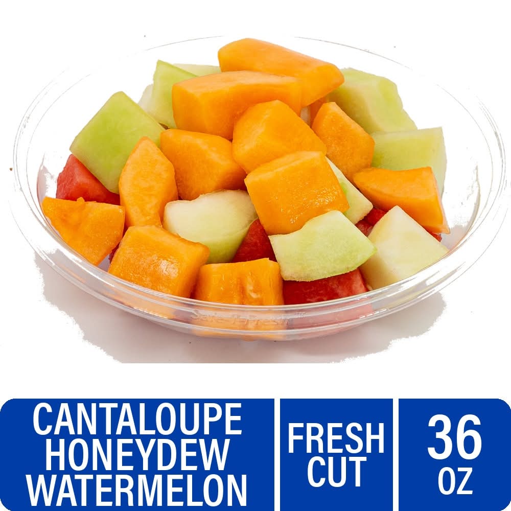 Mixed Melon Cubes Fruit Mix Fresh Cut In Store Daily
