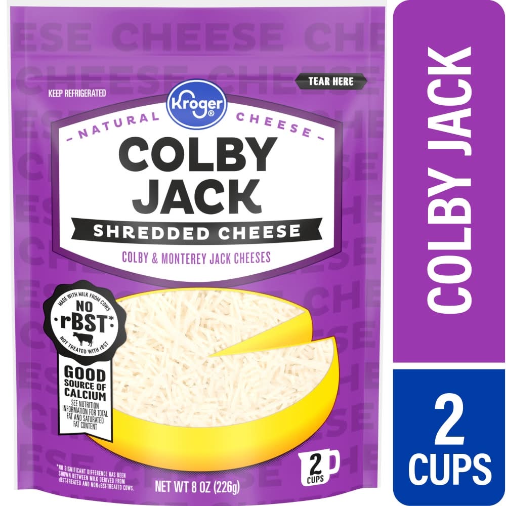 Kroger Shredded Cheese, Colby Jack (8 oz)