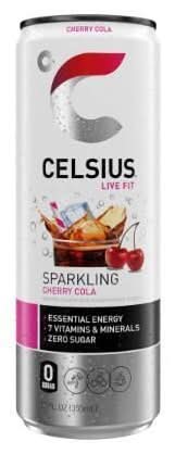 Celsius Live Fit Sparkling Energy Drink, Cherry Cola (12 fl oz)