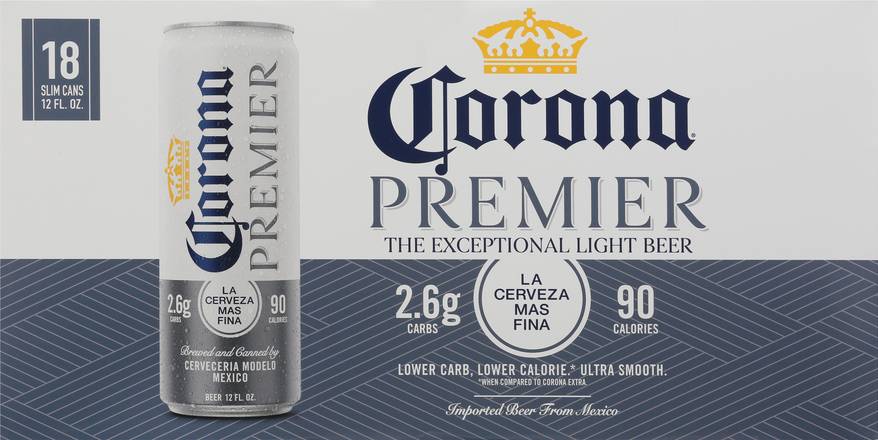 Corona Premier Light Beer (18 ct, 12 fl oz)