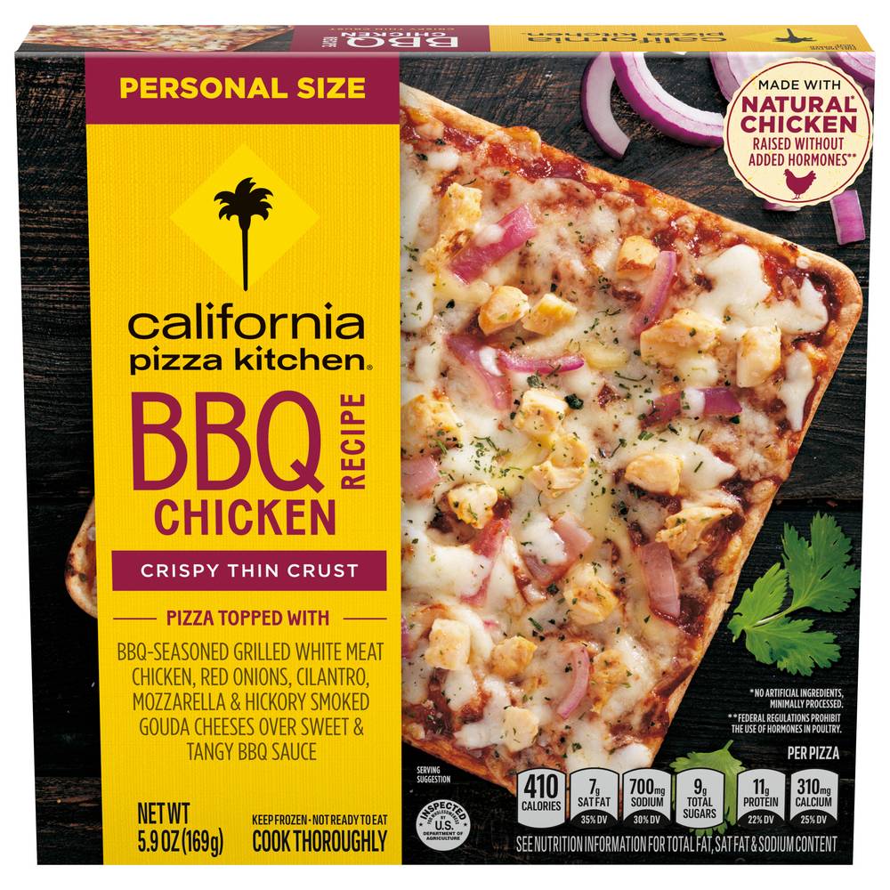 California Pizza Kitchen Crispy Thin Crust Bbq Chicken Recipe Pizza Personal Size (5.9 oz)