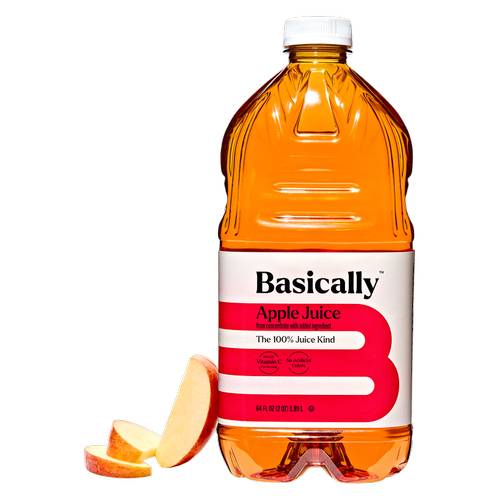 Basically 100% Juice, Apple (64 fl oz)