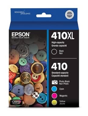 Epson Black & Standard Photo Black and C/M/Y Color Ink Cartridges