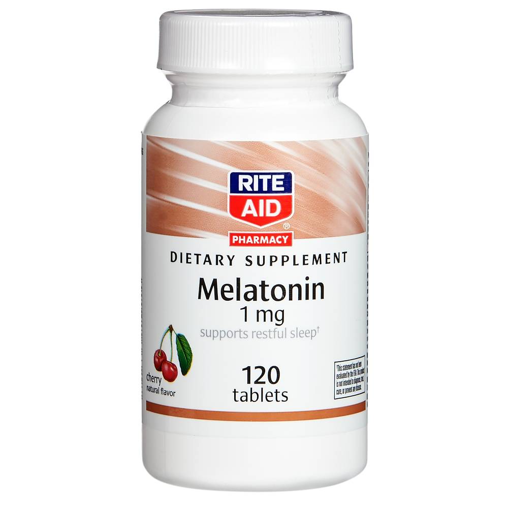 Rite Aid Melatonin 1 mg, Cherry (120 ct)