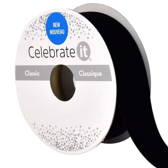 Celebrate It Velvet Ribbon, Black