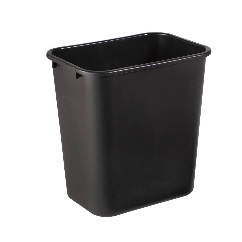 MOXIE 28-Quart Black Plastic Indoor Kitchen Lidless Trash Can | 2196892