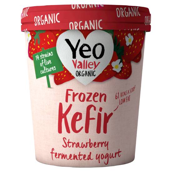 Yeo Valley Organic Organic Frozen Kefir Strawberry Yogurt