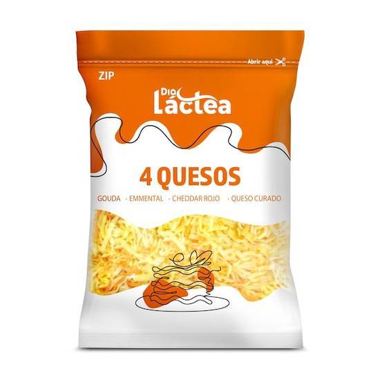 Queso mezcla 4 quesos rallado Dia Láctea bolsa 200 g