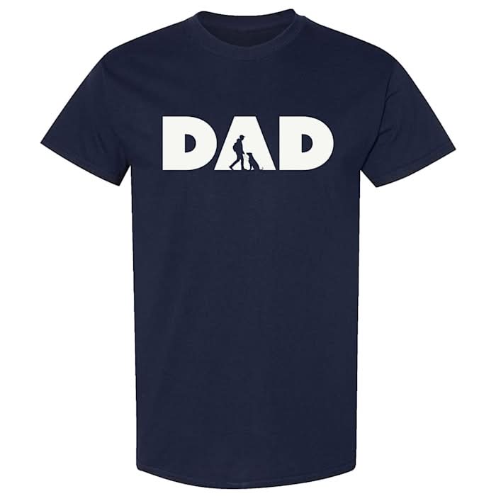Zanden Dad Silhouette Tee, Blue, Medium