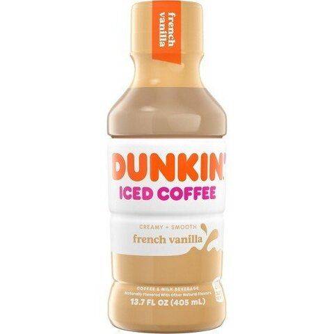 Dunkin Donuts Iced Coffee French Vanilla 13.7oz