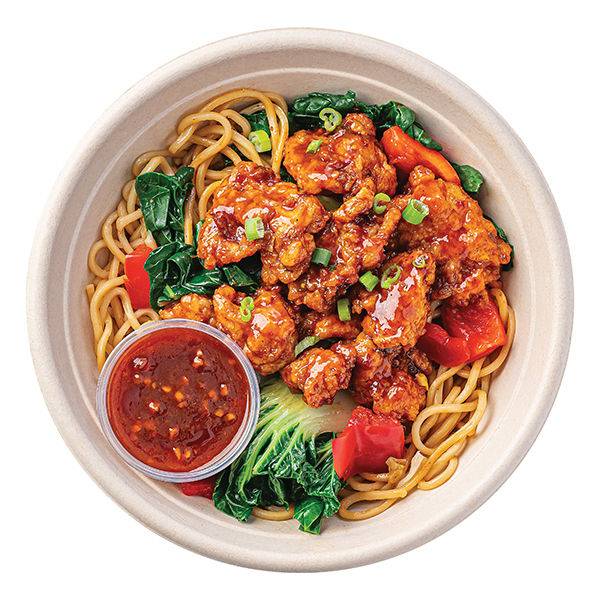 Wegmans Spicy General Tso Chicken Bowl with Lo Mein Noodles