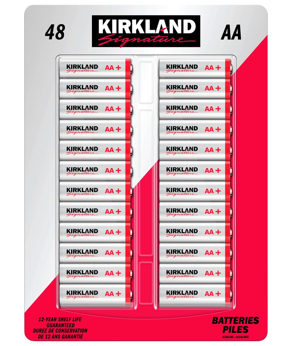 Kirkland Signature - Piles Aa, Paquet De 48 / Kirkland Signature Aa Batteries, Pack Of 48