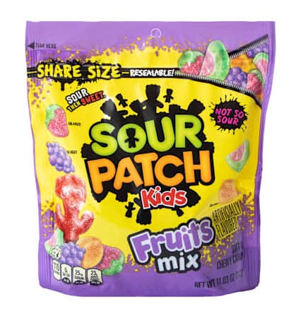 Sour Patch Kids Fruits Mix Soft & Chewy Candy 11.03 oz