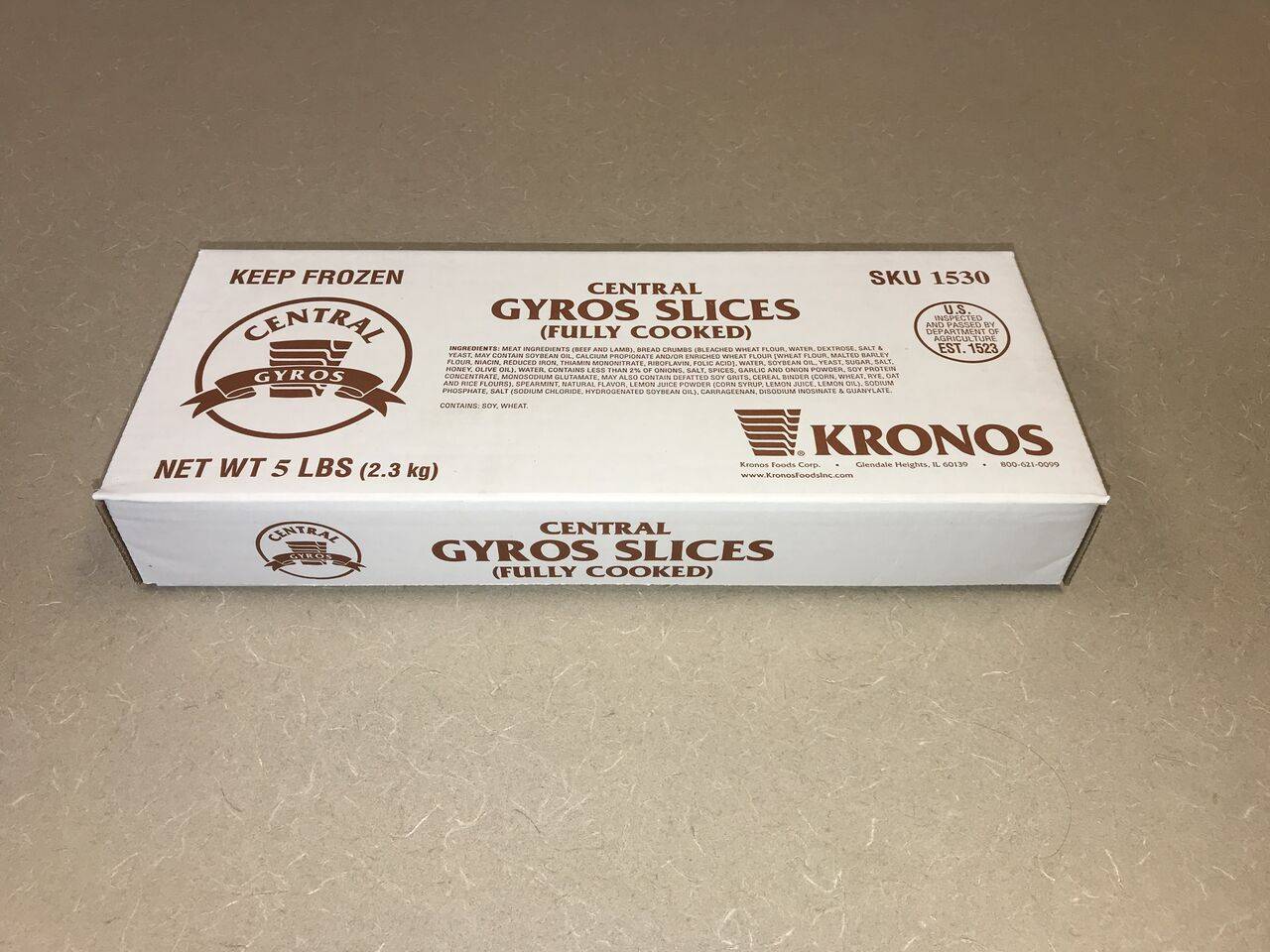 Kronos - Gyro Slices - 5 lbs (6 Units per Case)