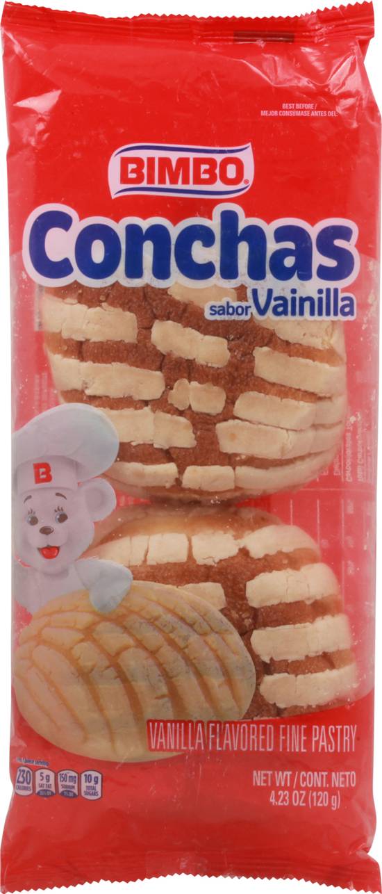 Bimbo Conchas Vanilla Flavored Fine Pastry