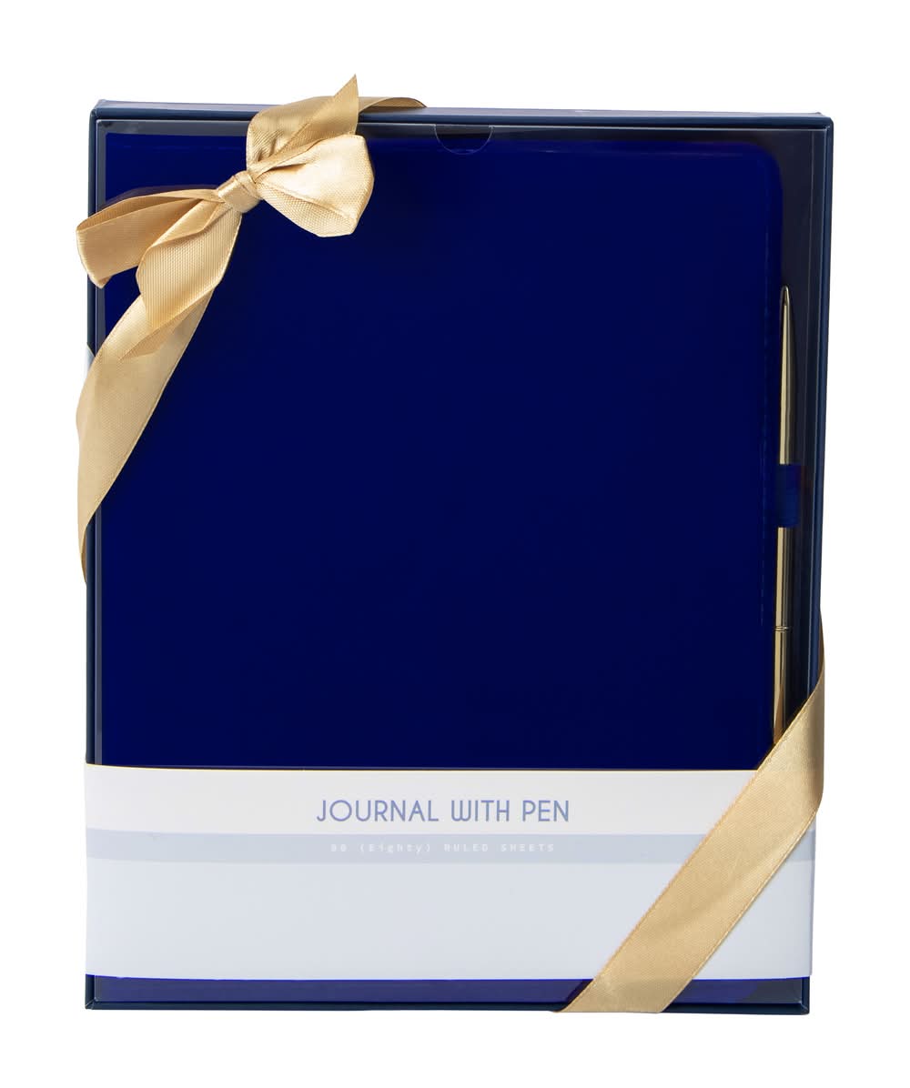 Journal With Pen Blue
