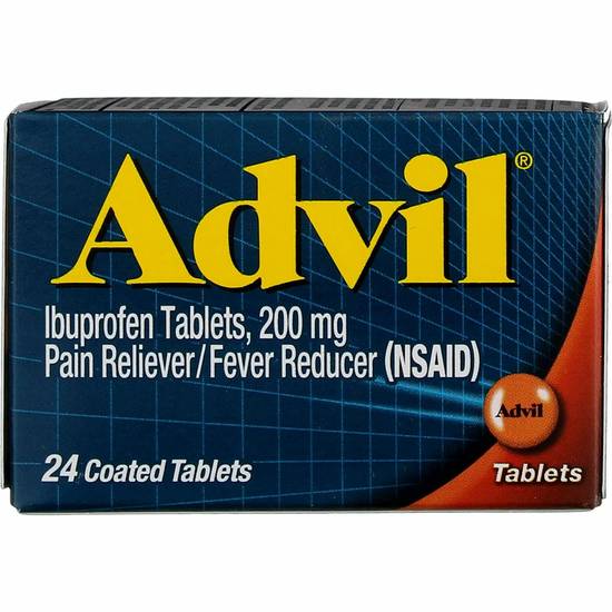 Advil Pain Reliever Fever Reducer 24 Tablets