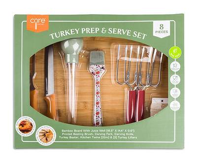 Fall Harvest 8-Pc. Turkey Prep & Serve Set