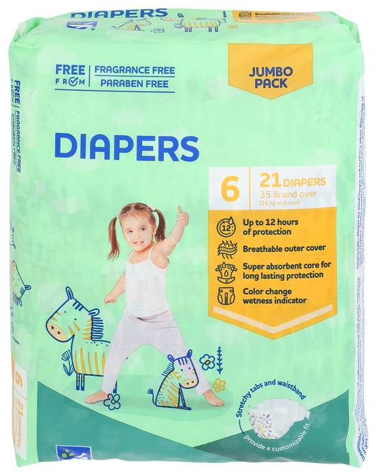 Rite Aid Tugaboos Diapers Premium Size 6 (21 ct)