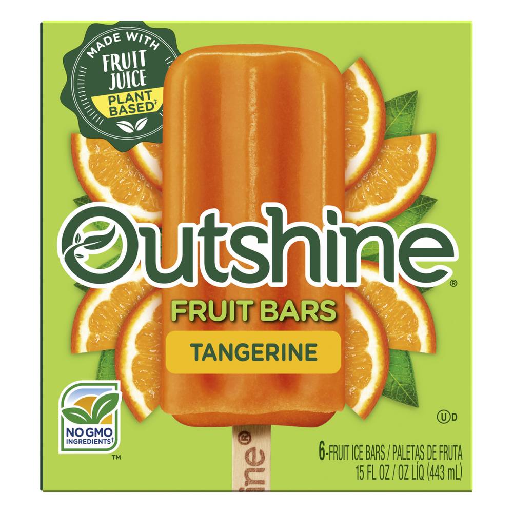 Outshine Tangerine Fruit Ice Bars (6 ct)