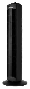 Holmes Manual Tower Oscillating Fan With Clean Breeze, 29 in, Black