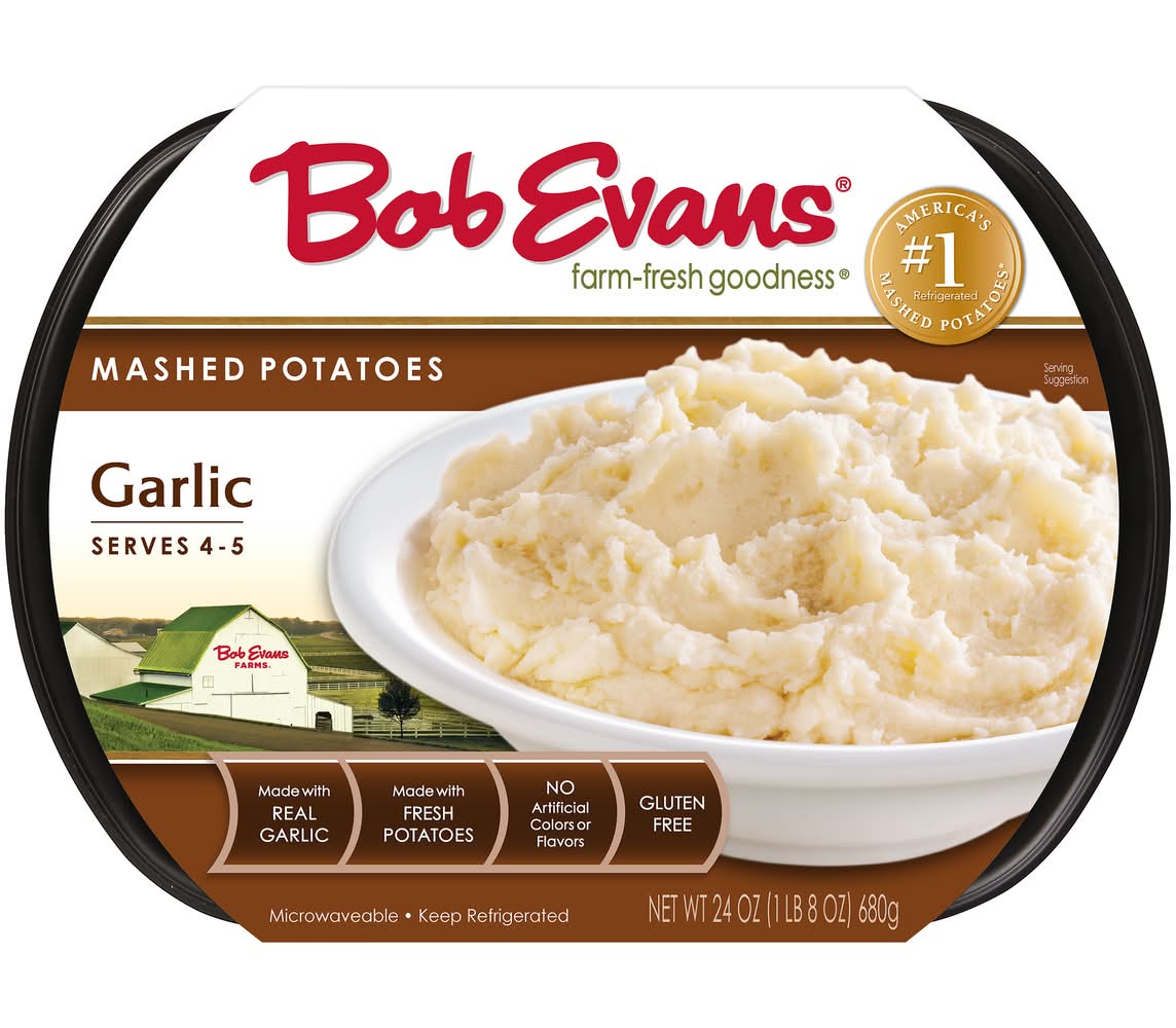 Bob Evans Mashed Potatoes, Garlic (24 oz)
