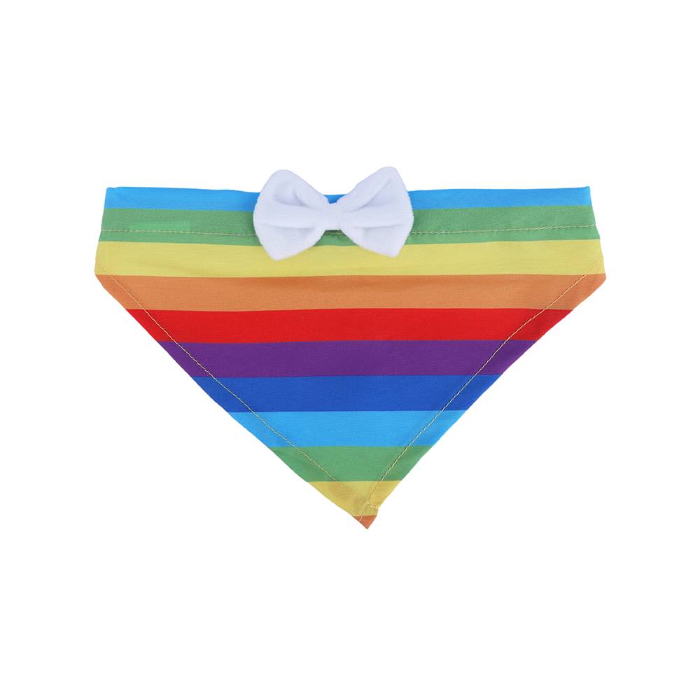 Bandana Para Mascotas Rainbow Textil Multicolor