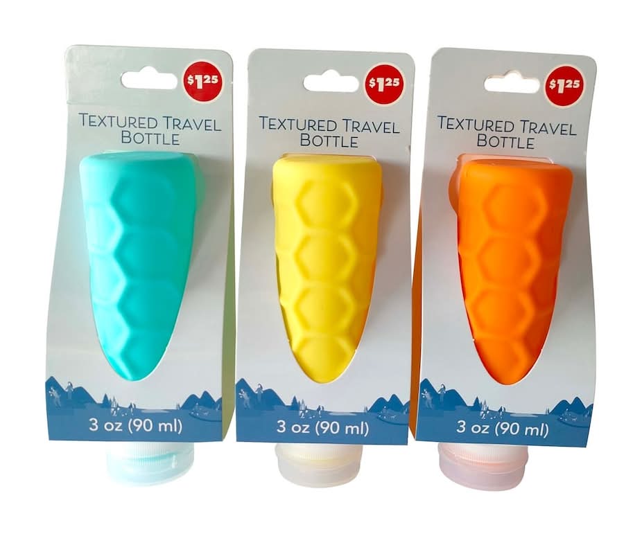 Textured Travel Toiletry Bottles, 3 oz.