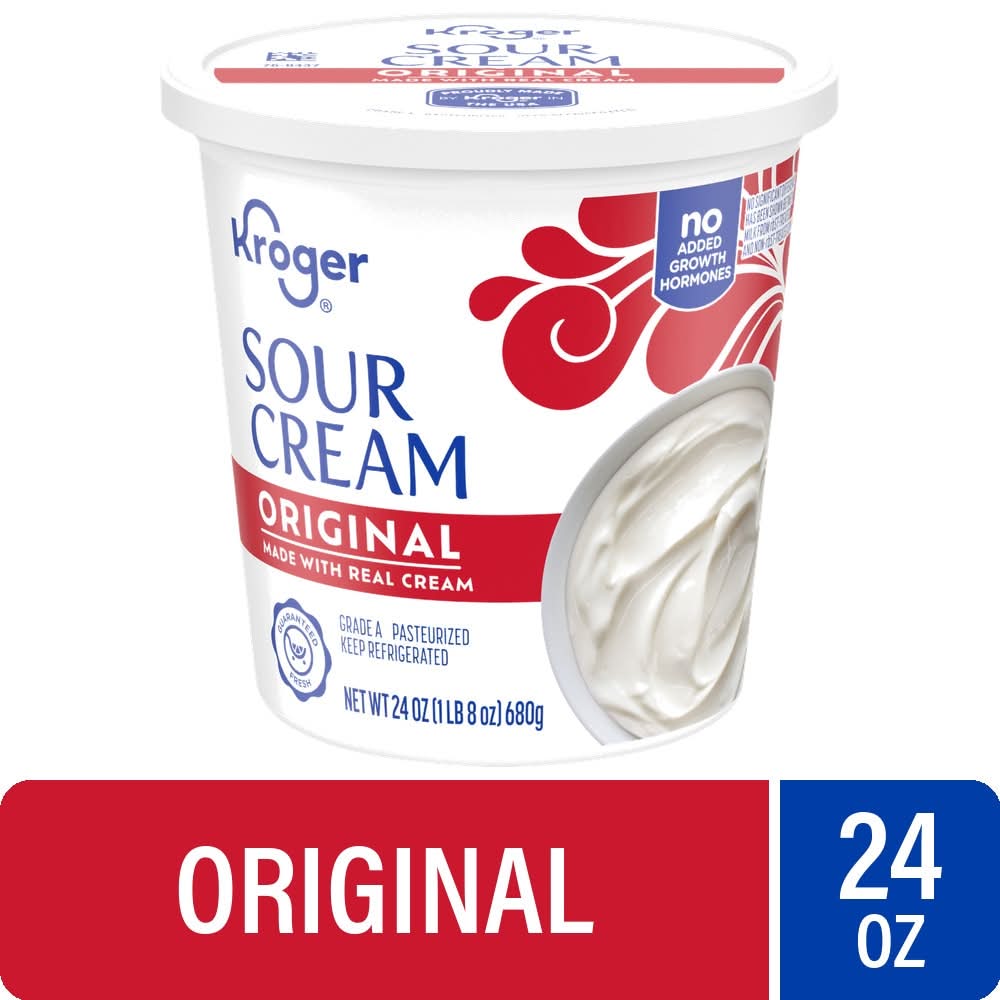 Kroger Sour Cream, Original (24 oz)