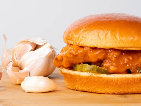 Sauced Chicken Sandwich Meal