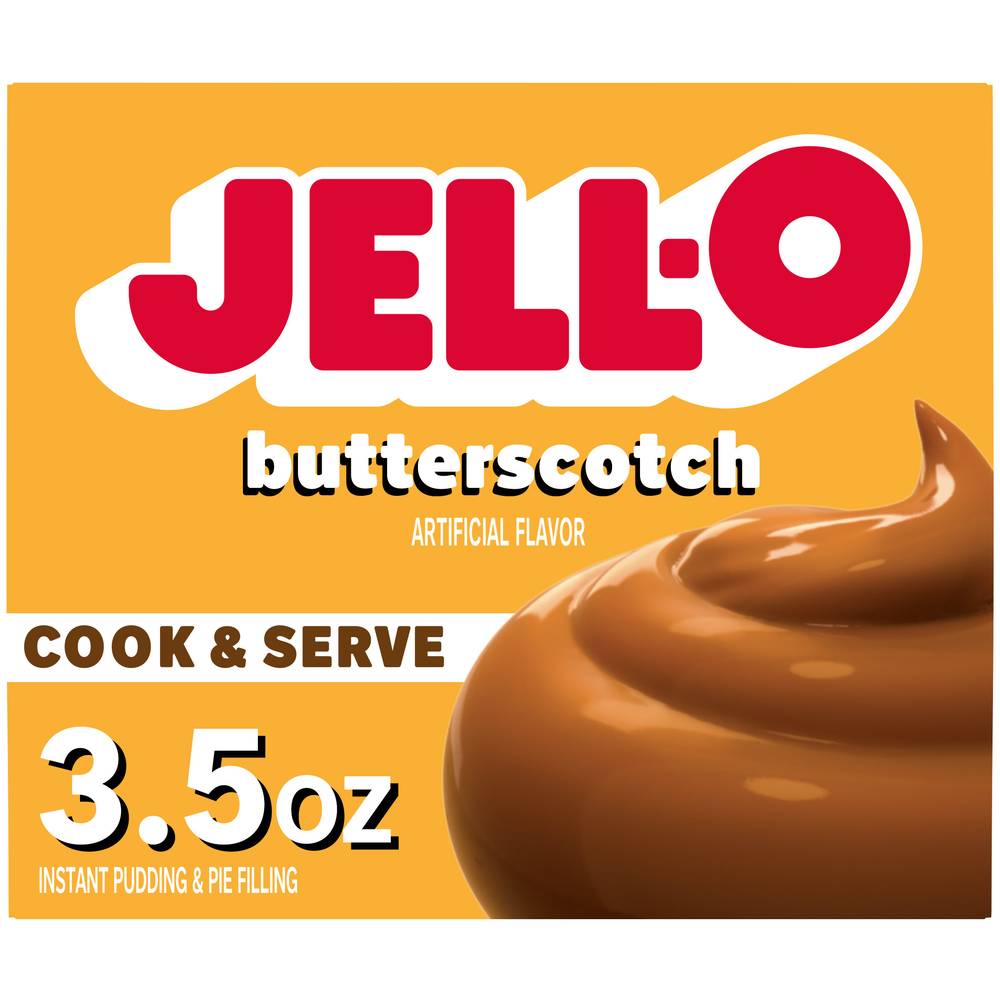 Jell-O Butterscotch Flavor Pudding & Pie Filling Mix (3.5 oz)