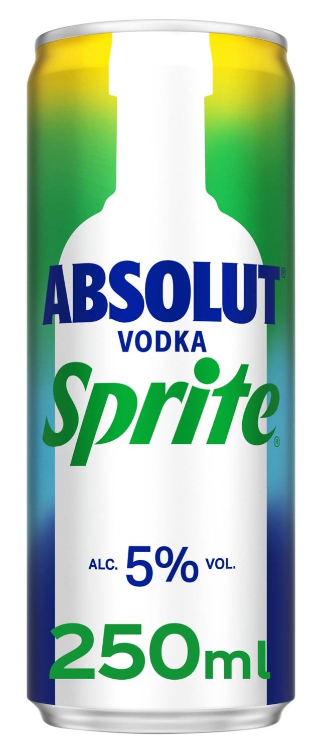 Absolut & Sprite 250Ml (Abv 5%)