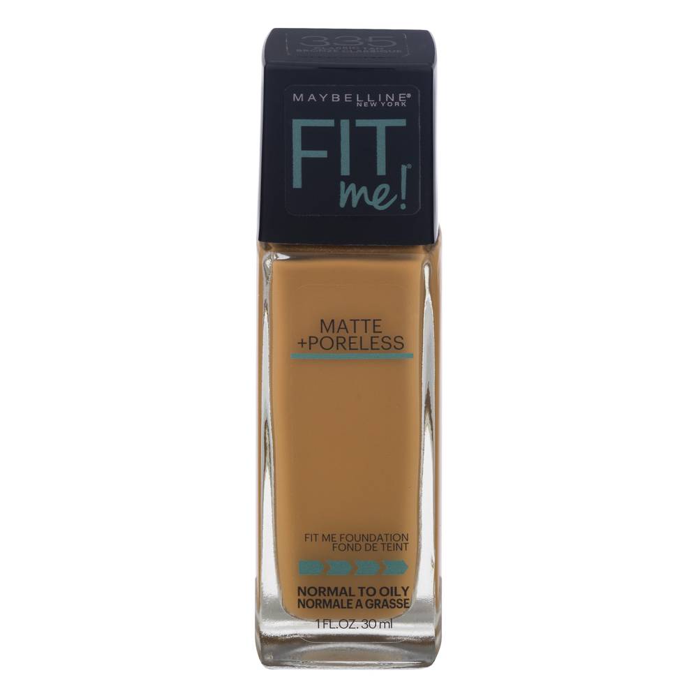 Maybelline Matte Poreless Foundation, 335 Classic Tan (1 oz)