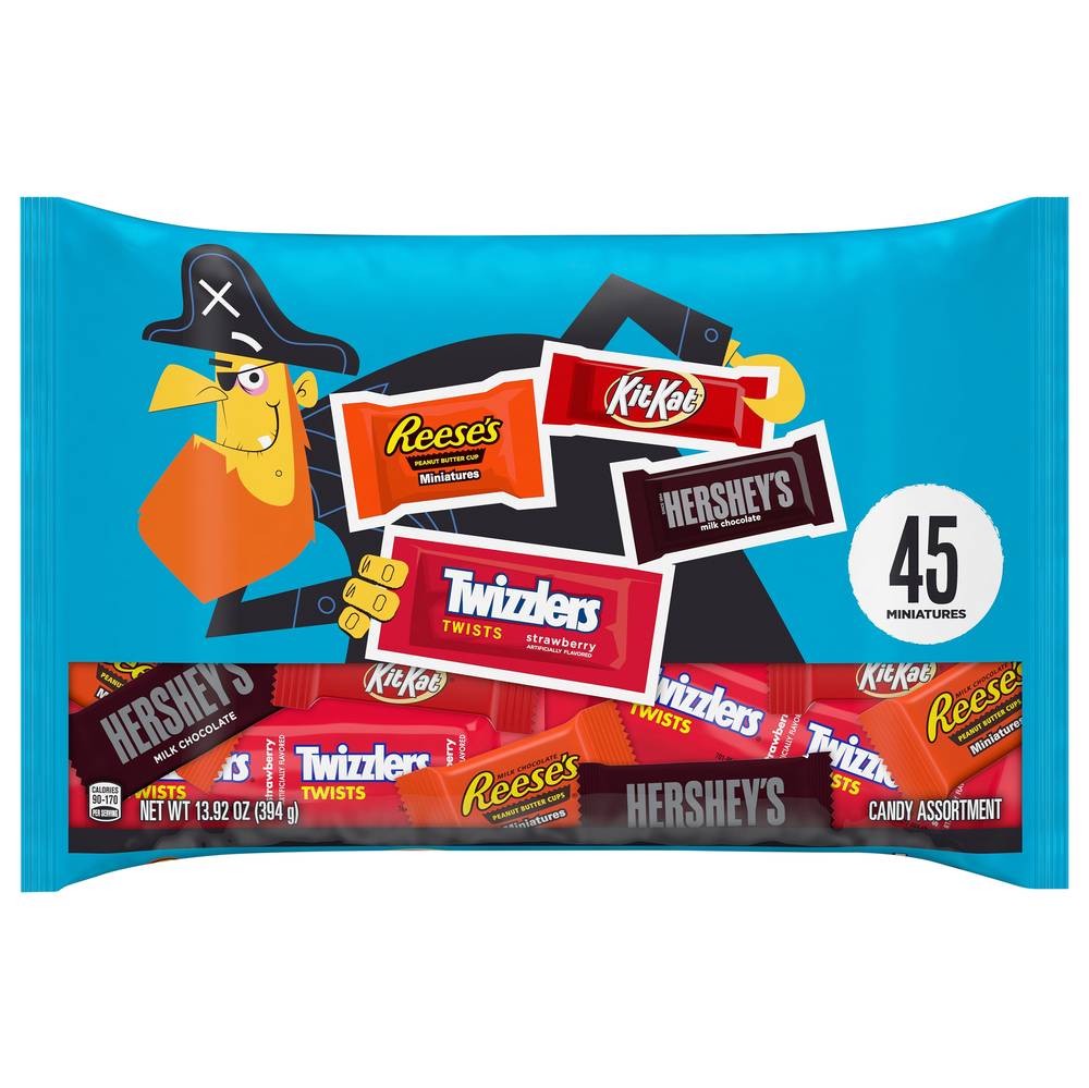 Hershey's Assorted Halloween Candy Bag, Milk Chocolate-Fruit (13.92 oz)