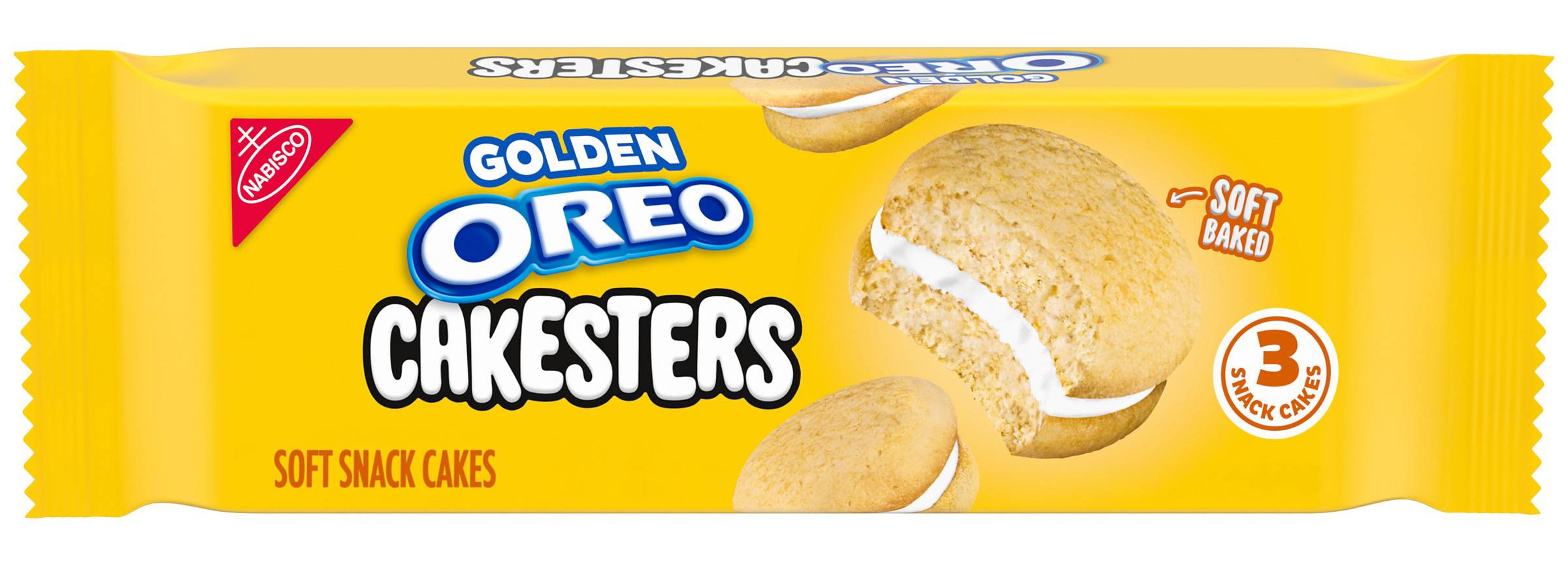 Oreo Golden Cakesters Soft Snack Cakes (3.03 oz, 3 ct)