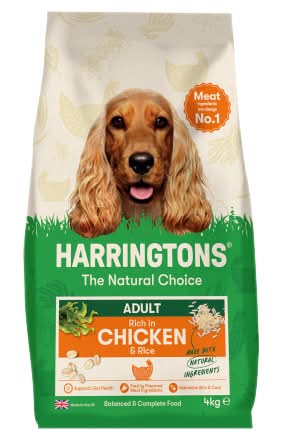 Harringtons Rich in Chicken & Rice, Adult Dog Food (4kg)