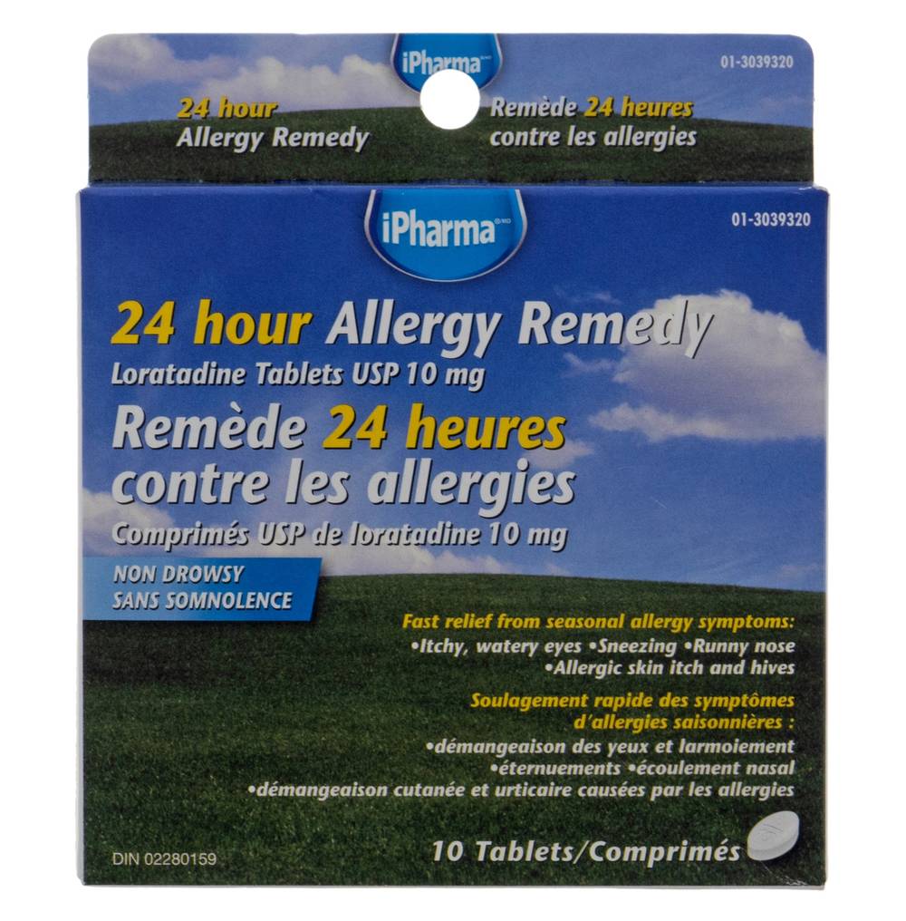 ipharma 24 Hour Allergy Remedy Loratadine (10 ct)