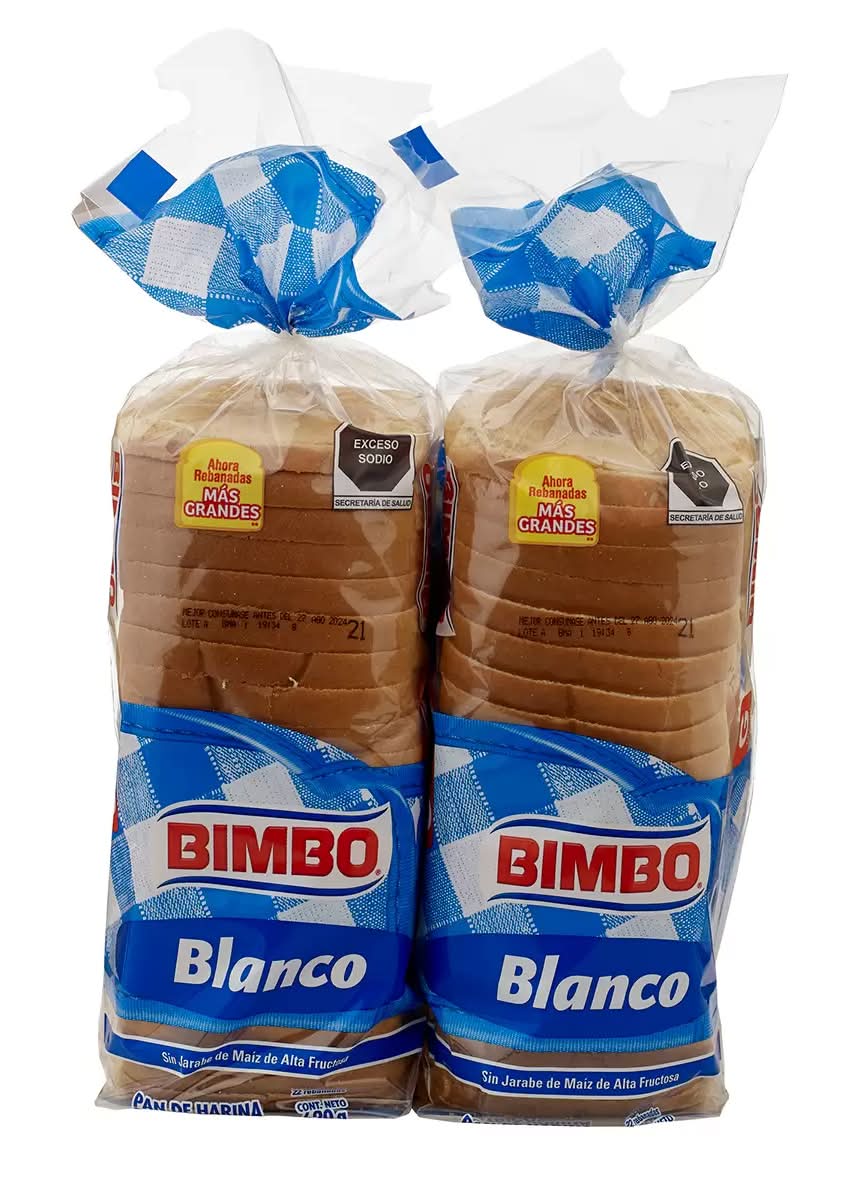 Bimbo · Pan blanco de harina de trigo en rebanadas (22 un)