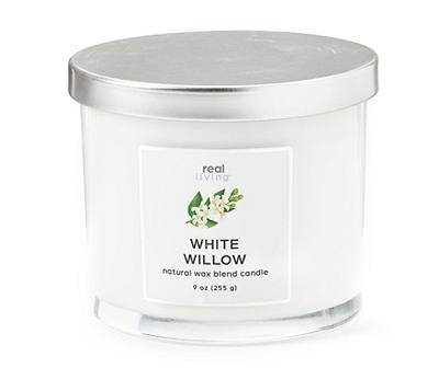 White Willow 2-Wick Colored Glass Candle, 9 Oz.